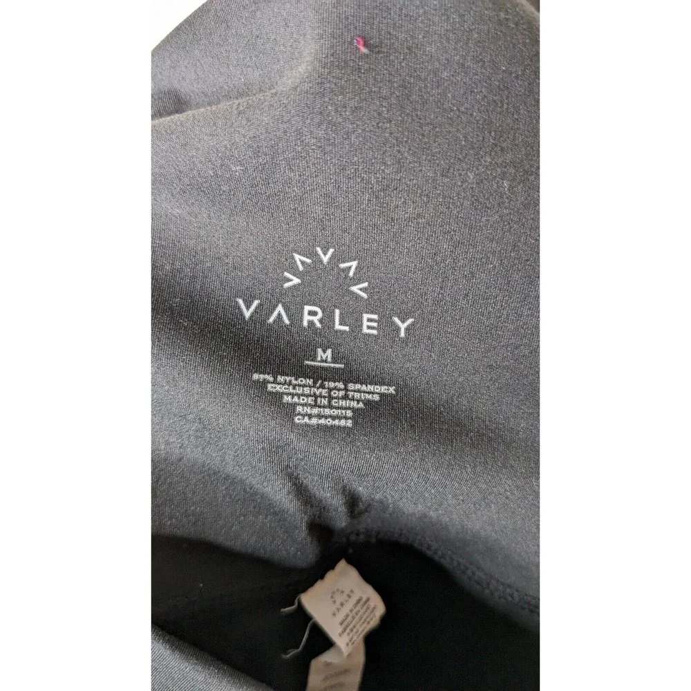 Varley Womens Medium Black High Rise 24